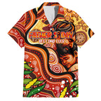 Custom Father's Day Australia Hawaiian Shirt Best Dad Ever Aboriginal Art