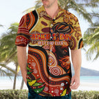 Custom Father's Day Australia Hawaiian Shirt Best Dad Ever Aboriginal Art