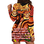 Custom Father's Day Australia Hoodie Dress Best Dad Ever Aboriginal Art