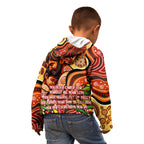 Custom Father's Day Australia Kid Hoodie Best Dad Ever Aboriginal Art