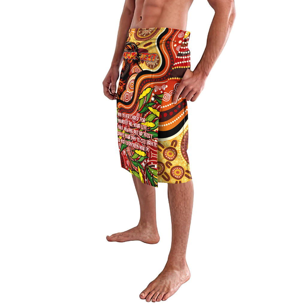 Custom Father's Day Australia Lavalava Best Dad Ever Aboriginal Art
