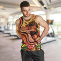 Custom Father's Day Australia Men Tank Top Best Dad Ever Aboriginal Art