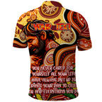 Custom Father's Day Australia Polo Shirt Best Dad Ever Aboriginal Art