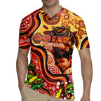 Custom Father's Day Australia Rugby Jersey Best Dad Ever Aboriginal Art