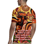 Custom Father's Day Australia Rugby Jersey Best Dad Ever Aboriginal Art