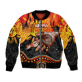 Personalised Happy Father's Day Bomber Jacket Best Dad Australia Aboriginal