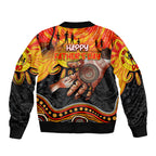 Personalised Happy Father's Day Bomber Jacket Best Dad Australia Aboriginal