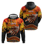 Personalised Happy Father's Day Hoodie Best Dad Australia Aboriginal