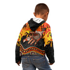 Personalised Happy Father's Day Kid Hoodie Best Dad Australia Aboriginal