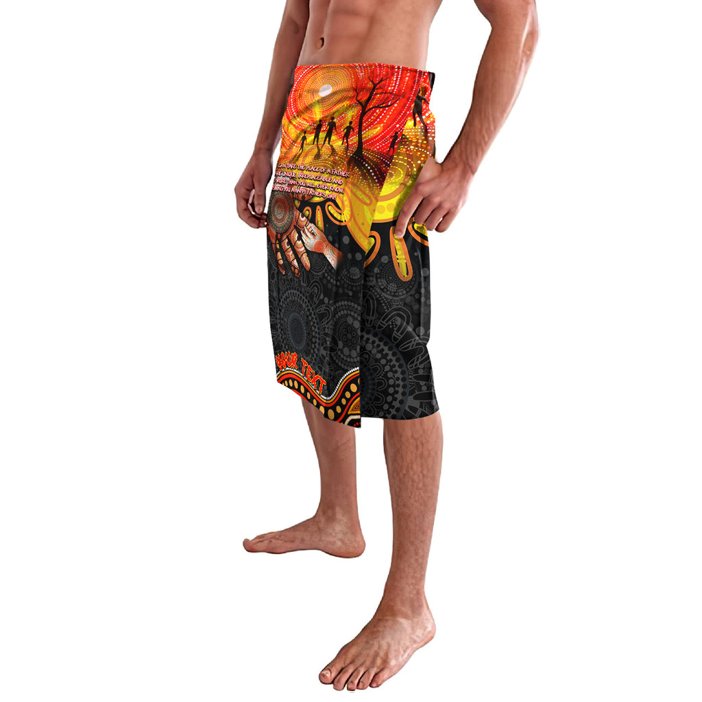 Personalised Happy Father's Day Lavalava Best Dad Australia Aboriginal