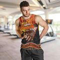 Personalised Happy Father's Day Men Tank Top Best Dad Australia Aboriginal