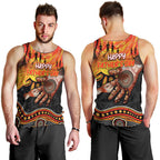 Personalised Happy Father's Day Men Tank Top Best Dad Australia Aboriginal