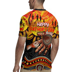 Personalised Happy Father's Day Rugby Jersey Best Dad Australia Aboriginal
