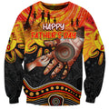 Personalised Happy Father's Day Sweatshirt Best Dad Australia Aboriginal