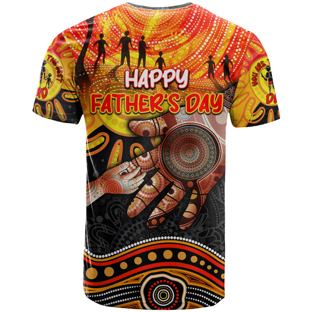 Personalised Happy Father's Day T Shirt Best Dad Australia Aboriginal