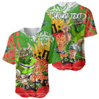 Personalised Mascot Raiders ANZAC Baseball Jersey Lest We Forget