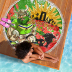 Personalised Mascot Raiders ANZAC Beach Blanket Lest We Forget