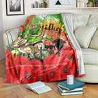 Personalised Mascot Raiders ANZAC Blanket Lest We Forget