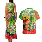 Personalised Mascot Raiders ANZAC Couples Matching Tank Maxi Dress and Hawaiian Shirt Lest We Forget