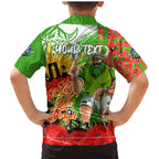 Personalised Mascot Raiders ANZAC Family Matching Mermaid Dress and Hawaiian Shirt Lest We Forget