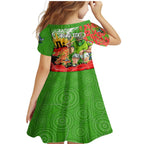 Personalised Mascot Raiders ANZAC Family Matching Mermaid Dress and Hawaiian Shirt Lest We Forget