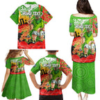 Personalised Mascot Raiders ANZAC Family Matching Puletasi and Hawaiian Shirt Lest We Forget