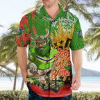 Personalised Mascot Raiders ANZAC Hawaiian Shirt Lest We Forget