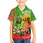 Personalised Mascot Raiders ANZAC Kid Hawaiian Shirt Lest We Forget