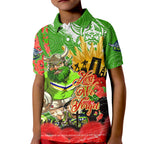 Personalised Mascot Raiders ANZAC Kid Polo Shirt Lest We Forget