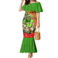 Personalised Mascot Raiders ANZAC Mermaid Dress Lest We Forget