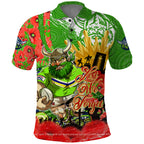 Personalised Mascot Raiders ANZAC Polo Shirt Lest We Forget