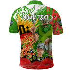 Personalised Mascot Raiders ANZAC Polo Shirt Lest We Forget