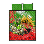 Personalised Mascot Raiders ANZAC Quilt Bed Set Lest We Forget
