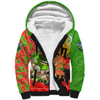 Personalised Mascot Raiders ANZAC Sherpa Hoodie Lest We Forget