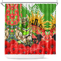 Personalised Mascot Raiders ANZAC Shower Curtain Lest We Forget