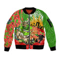 Personalised Mascot Raiders ANZAC Sleeve Zip Bomber Jacket Lest We Forget