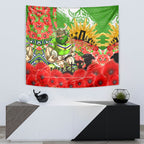 Personalised Mascot Raiders ANZAC Tapestry Lest We Forget