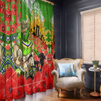 Personalised Mascot Raiders ANZAC Window Curtain Lest We Forget