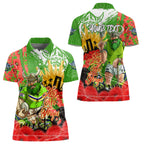 Personalised Mascot Raiders ANZAC Women Polo Shirt Lest We Forget