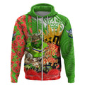 Personalised Mascot Raiders ANZAC Zip Hoodie Lest We Forget