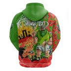 Personalised Mascot Raiders ANZAC Zip Hoodie Lest We Forget