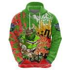 Personalised Mascot Raiders ANZAC Zip Hoodie Lest We Forget