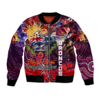 Personalised Australia Rugby Broncos ANZAC Bomber Jacket Brisbane Scratch Style