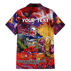 Personalised Australia Rugby Broncos ANZAC Family Matching Mermaid Dress and Hawaiian Shirt Brisbane Scratch Style