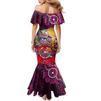 Personalised Australia Rugby Broncos ANZAC Family Matching Mermaid Dress and Hawaiian Shirt Brisbane Scratch Style