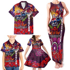 Personalised Australia Rugby Broncos ANZAC Family Matching Tank Maxi Dress and Hawaiian Shirt Brisbane Scratch Style