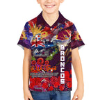 Personalised Australia Rugby Broncos ANZAC Hawaiian Shirt Brisbane Scratch Style