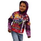 Personalised Australia Rugby Broncos ANZAC Kid Hoodie Brisbane Scratch Style