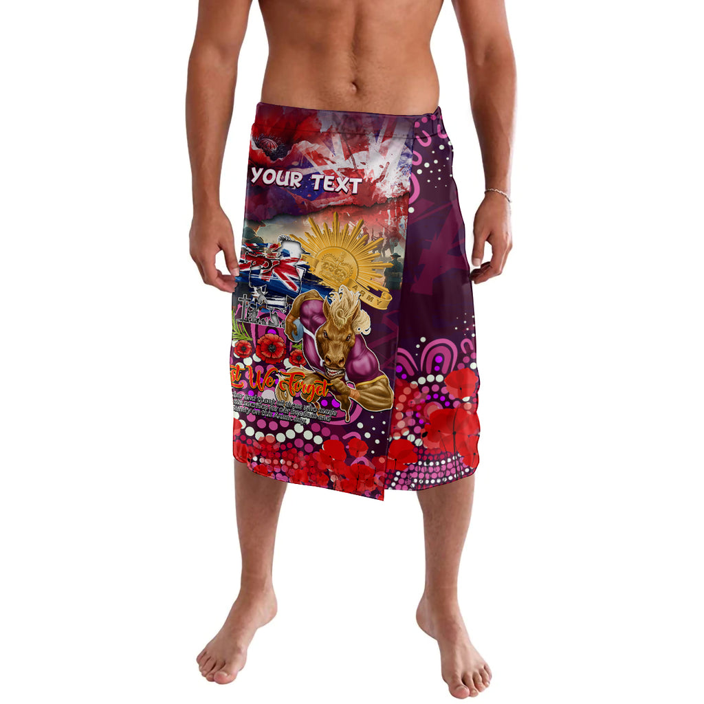 Personalised Australia Rugby Broncos ANZAC Lavalava Brisbane Scratch Style
