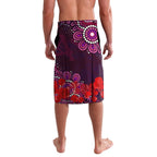 Personalised Australia Rugby Broncos ANZAC Lavalava Brisbane Scratch Style